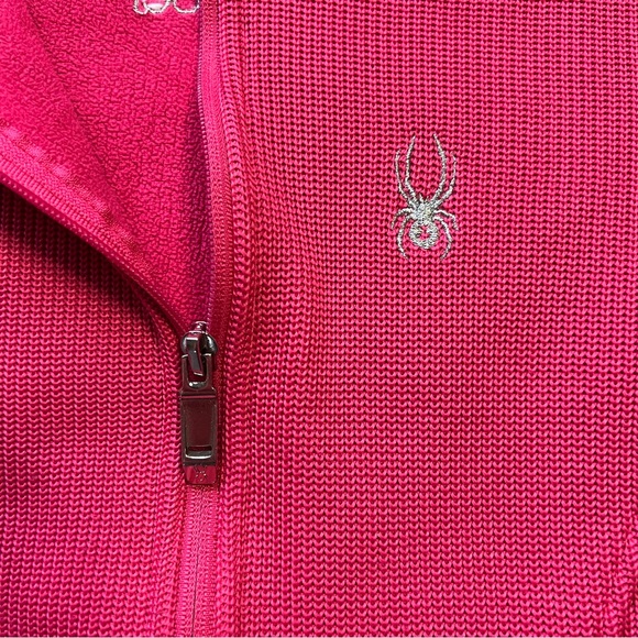 Spyder Virtue Full-Zip Core Sweater in Pink, M - Picture 8 of 14